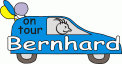 Window Color Bild - on tour - Auto mit Namen - Bernhard