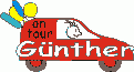 Window Color Bild - on tour - Auto mit Namen - Günther
