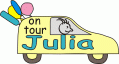 Window Color Bild - on tour - Auto mit Namen - Julia
