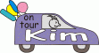 Window Color Bild - on tour - Auto mit Namen - Kim