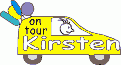 Window Color Bild - on tour - Auto mit Namen - Kirsten