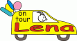 Window Color Bild - on tour - Auto mit Namen - Lena