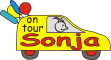 Window Color Bild - on tour - Auto mit Namen - Sonja