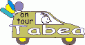 Window Color Bild - on tour - Auto mit Namen - Tabea