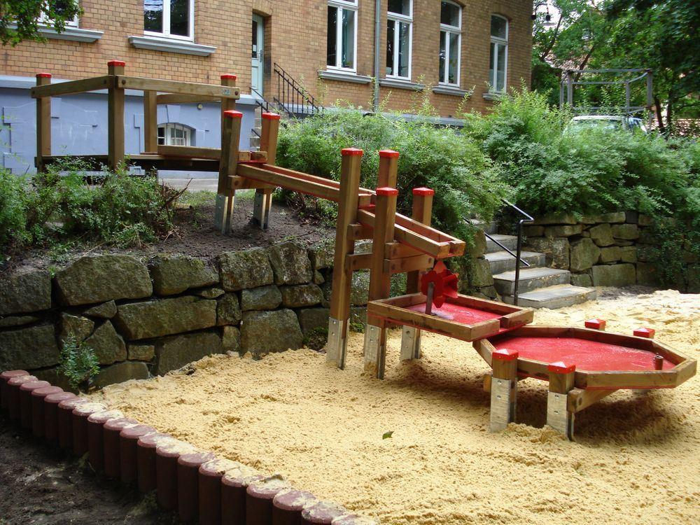 Matschanlage - Wasserspielanlage - Möglichkeiten - Außenspielgerät für Kitas und Spielplätze