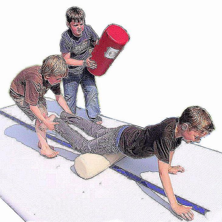 Trampolin Turnmatte Übungen für Kinder - Kinderturnübungen mit AirTrack