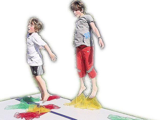 Trampolin-Turnmatte - Kinderturnübungen mit AirTrack