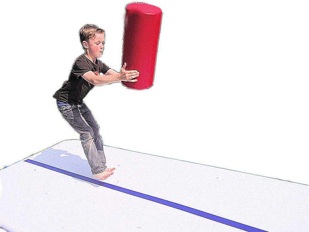 Trampolin Turnmatte Streichholz - Kinderturnübungen mit AirTrack