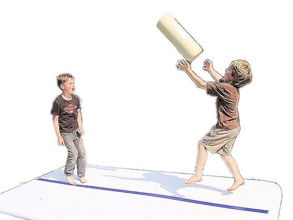 Trampolin Turnmatte Luftbrücke - Kinderturnübungen mit AirTrack