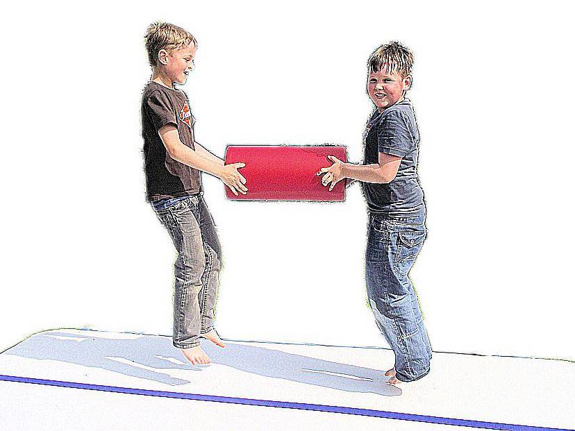Trampolin Turnmatte Waage - Kinderturnübungen mit AirTrack