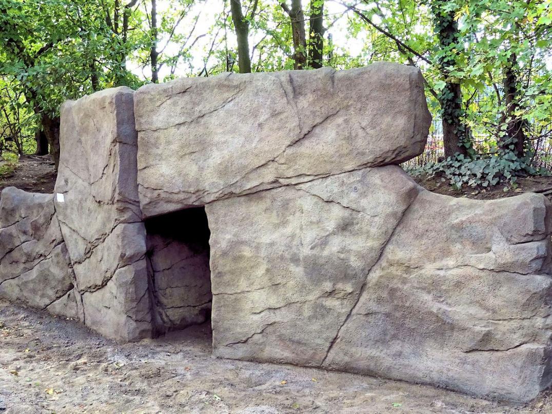 Kunstfelsen - Mauer und Sichtschutz aus Spritzbeton