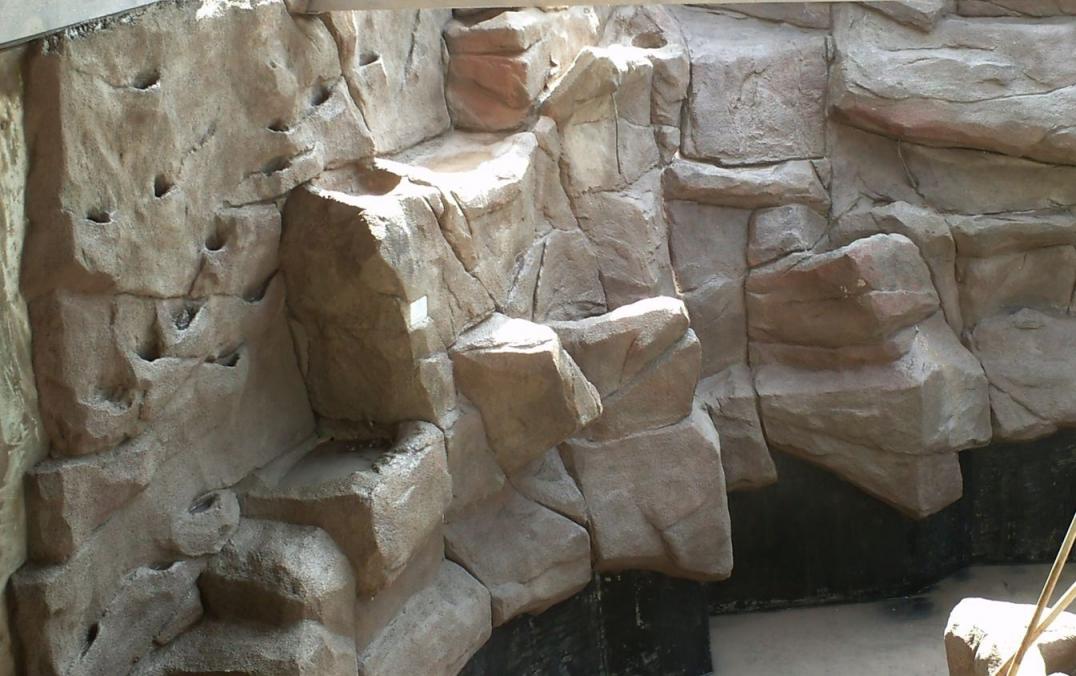 Kunstfelsen - Wand - Kletterfelsen aus Spritzbeton