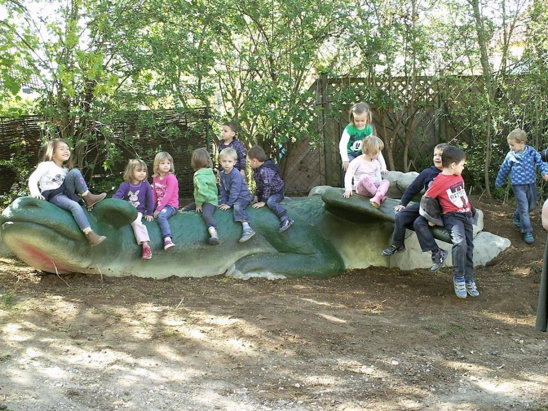 Skulptur aus Spritzbeton - zum Bespielen
