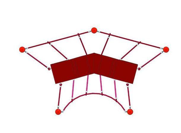 Motorik-Segment - Zeichnung - Fliegender Teppich - Außenspielanlage für den Schulhof und Spielplatz