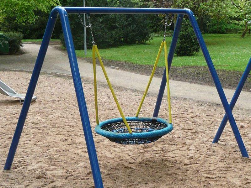 Nestschaukel - Stahlgestell - Außenspielgerät für Kitas, Grundschulen und Spielplätze