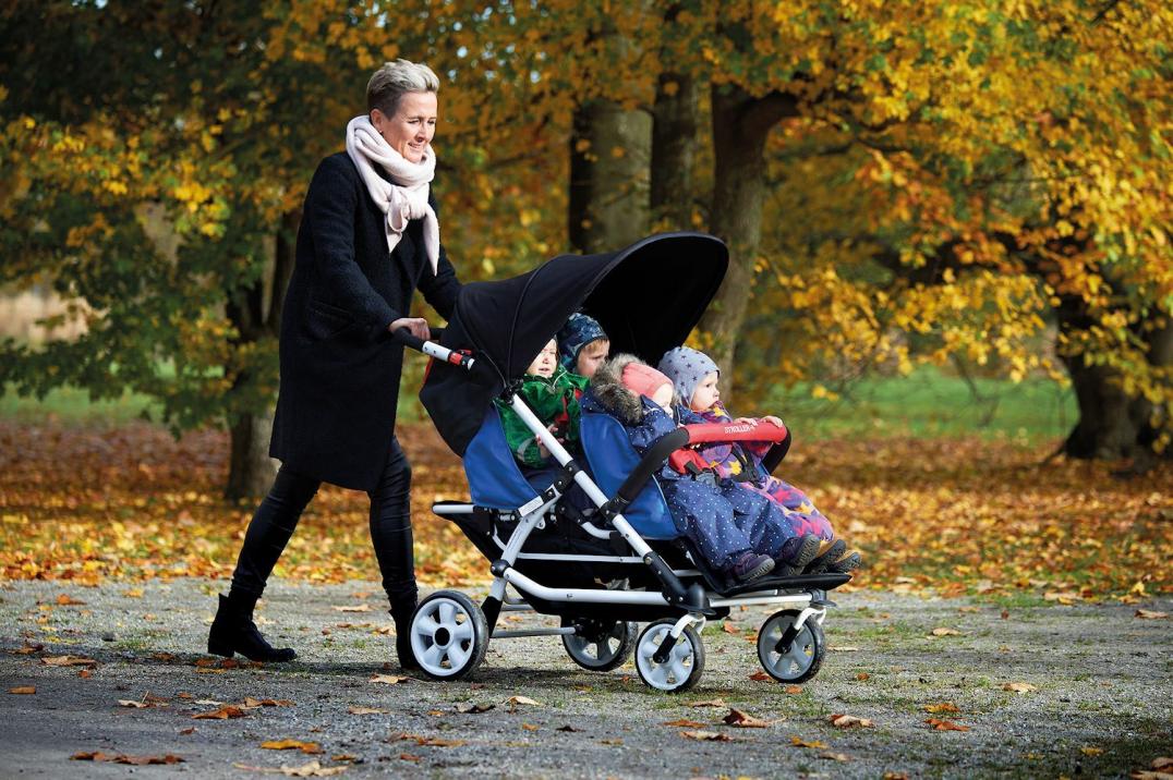Winther Viking - Buggy für 4 Kinder - für Tagesmütter, Kitas und Kinderkrippen