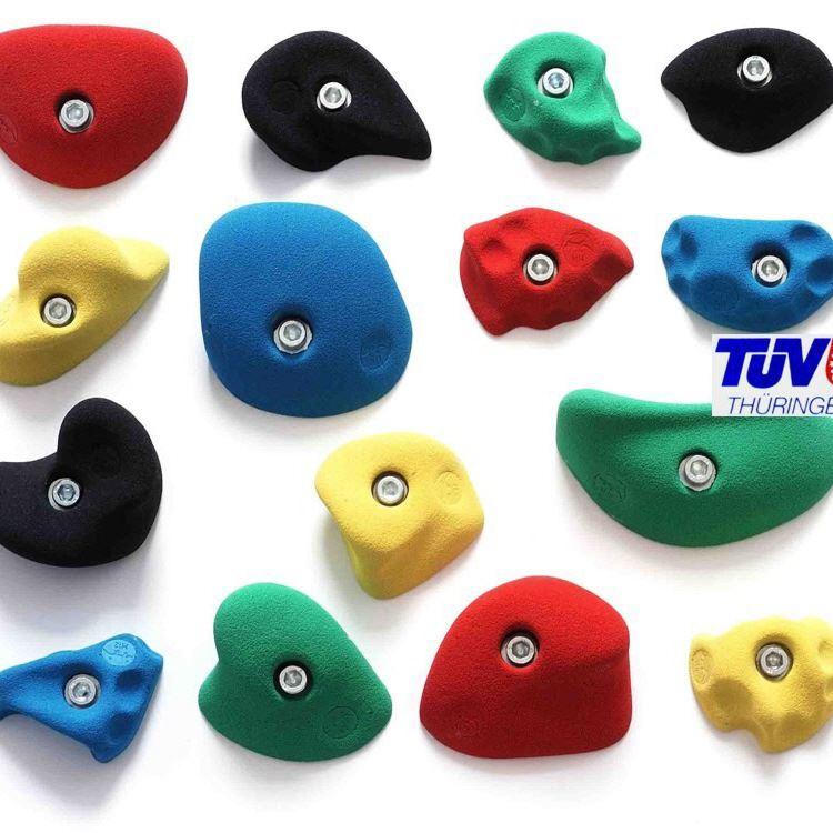 Klettergriffe bunt, Schulklettergriffe, Kinderklettergriffe und Ergänzungsklettergriffe Klettergriffe bunt