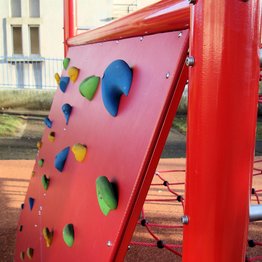 bunte Klettergriffe