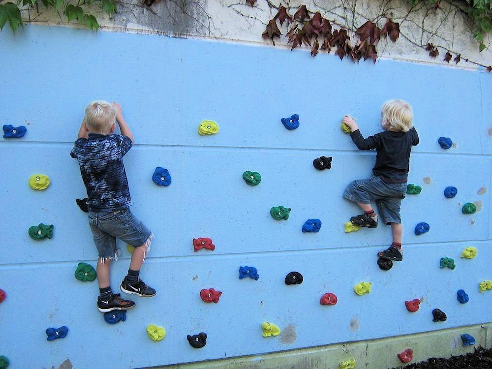 Klettern an der Kletterwand