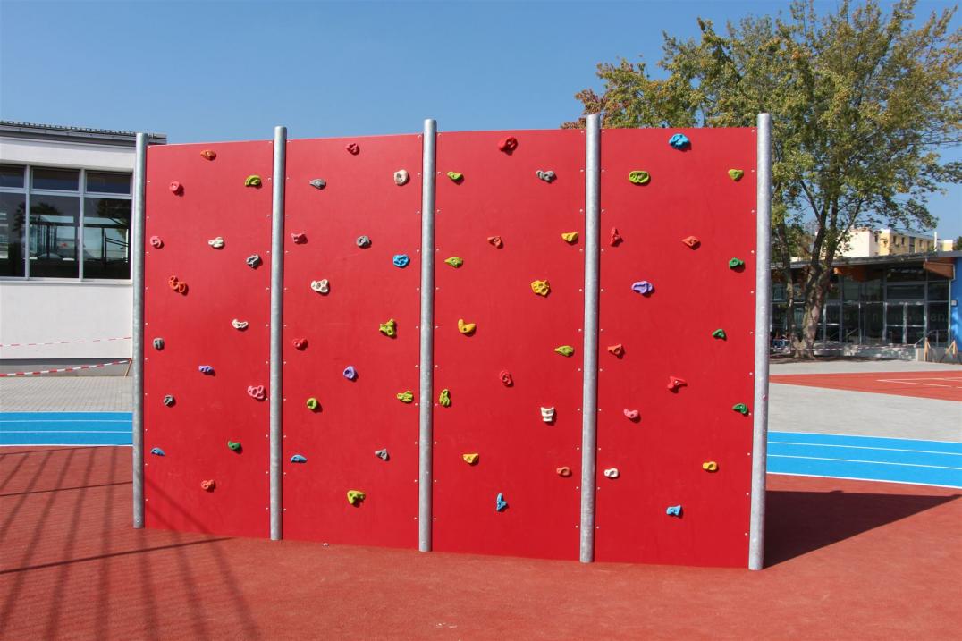 Kletterwand freistehend - rot