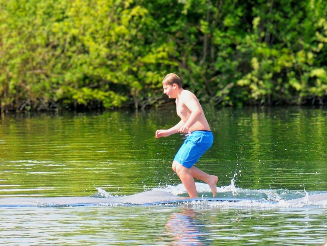 Wasserlaufmatte - im See