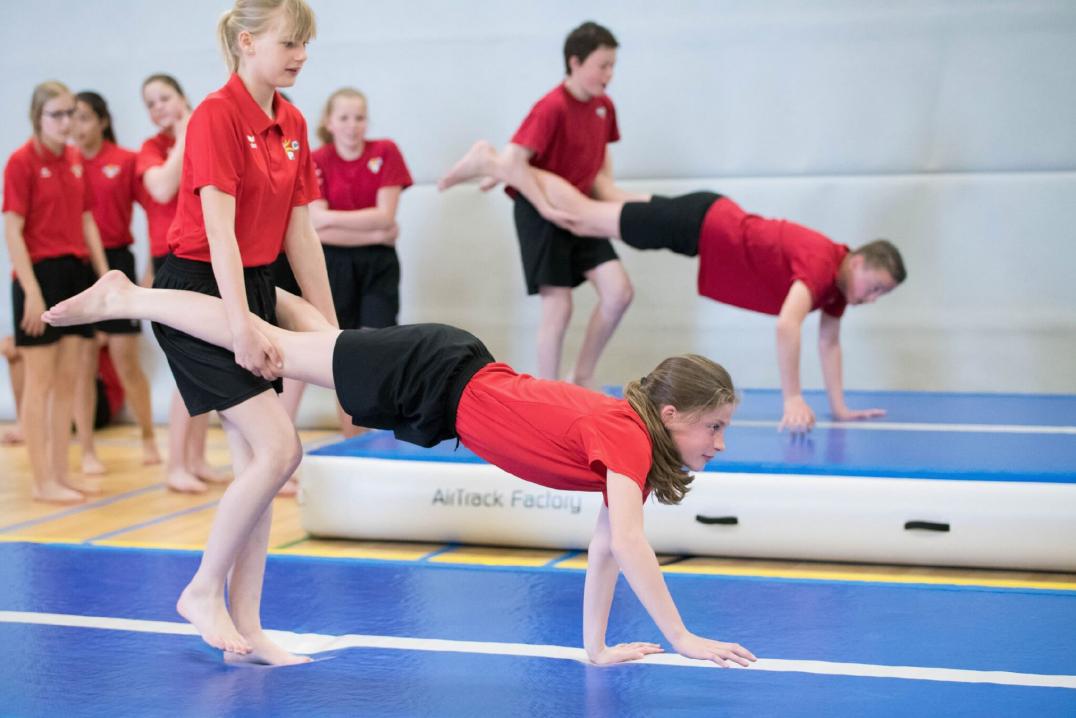 AirTrack beim Schulsport