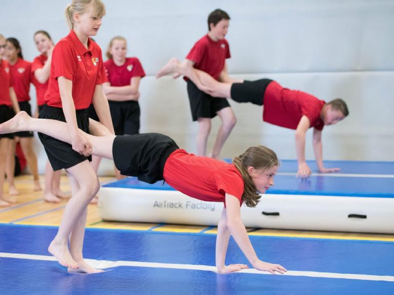 AirTrack beim Schulsport