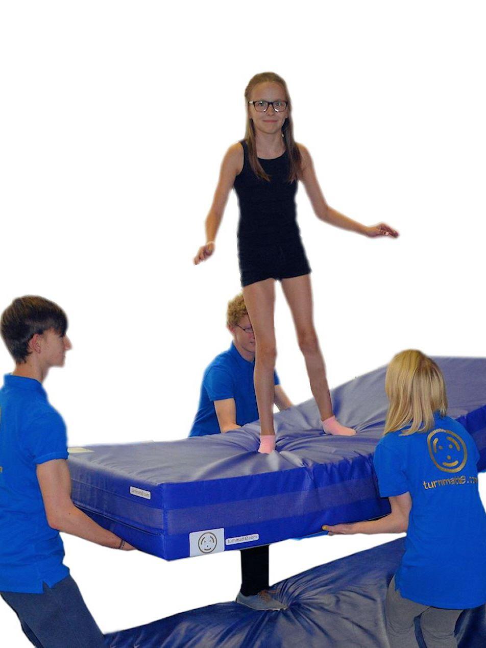 Matten-Spiele - lustige Bewegungsspiele und Übungen auf und mit der Weichbodenmatte für das Turnen im Verein, im Kindergarten oder in der Schule. Matten-Spiele