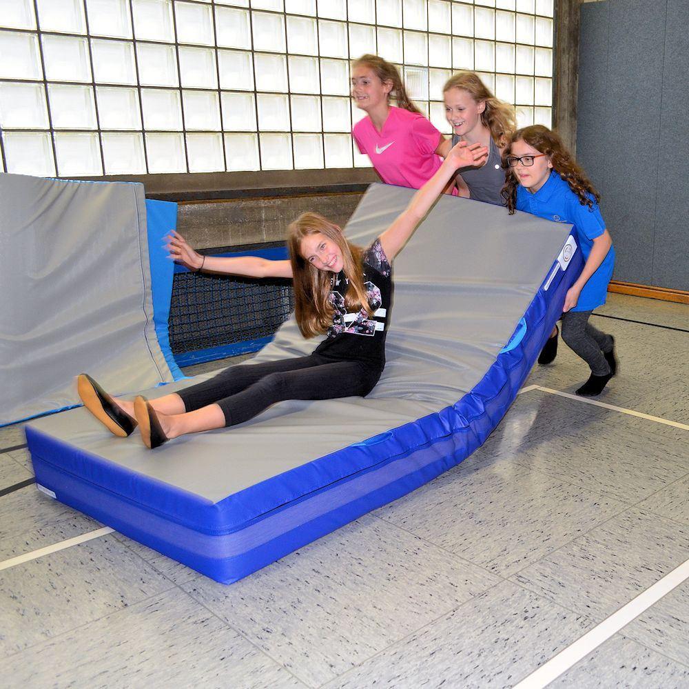 Weichboden-Schlitten - lustige Bewegungsspiele und Übungen auf und mit der Weichbodenmatte für das Turnen im Verein, im Kindergarten oder in der Schule Weichboden-Schlitten - Weichbodenmatten-Spiele- und Übungen